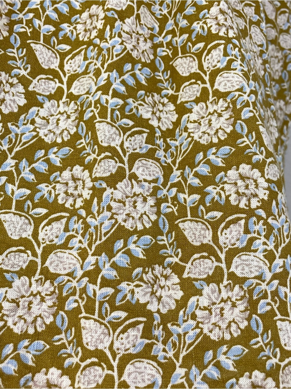 Faherty Annabelle Top - Golden Theodora Floral Linen Blouse Size XS - Picture 6 of 9
